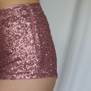 TopShop High Waist Sequin Shorts